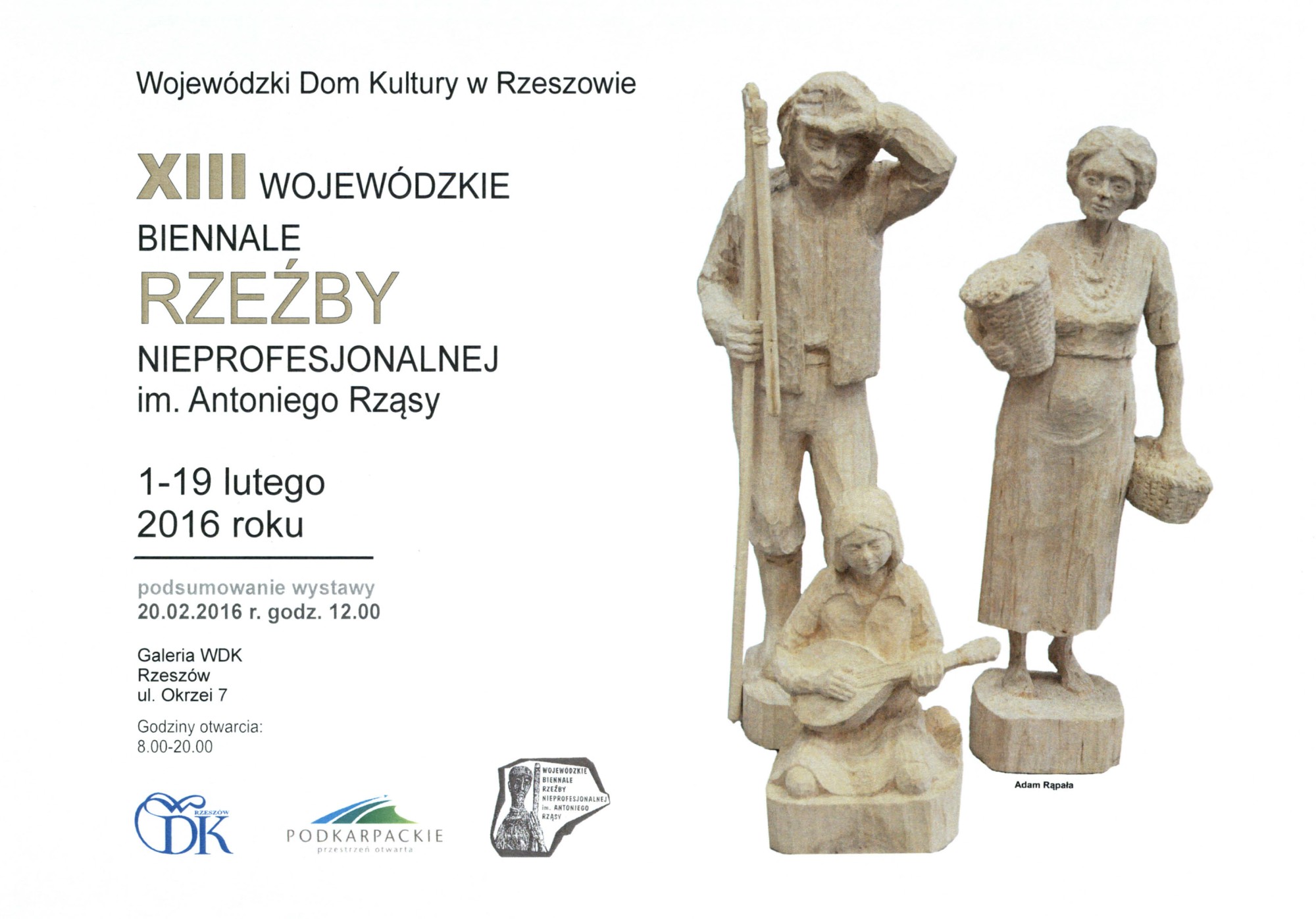 zdjęcie plakatu - XIII Wojewódzkie Biennale Rzeźby Nieprofesjonalnej im. Antoniego Rząsy 